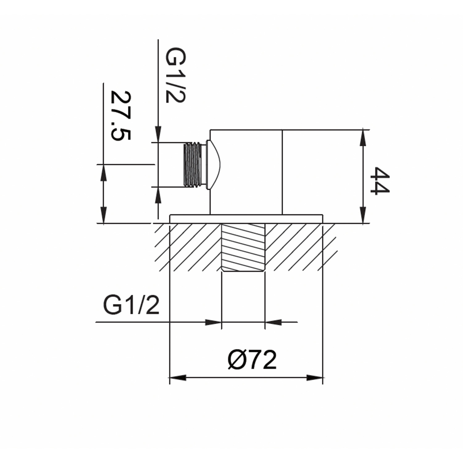 ATTACCO-DOCCINO-FLESSIBILE-WATER-ORO - Imagen 3