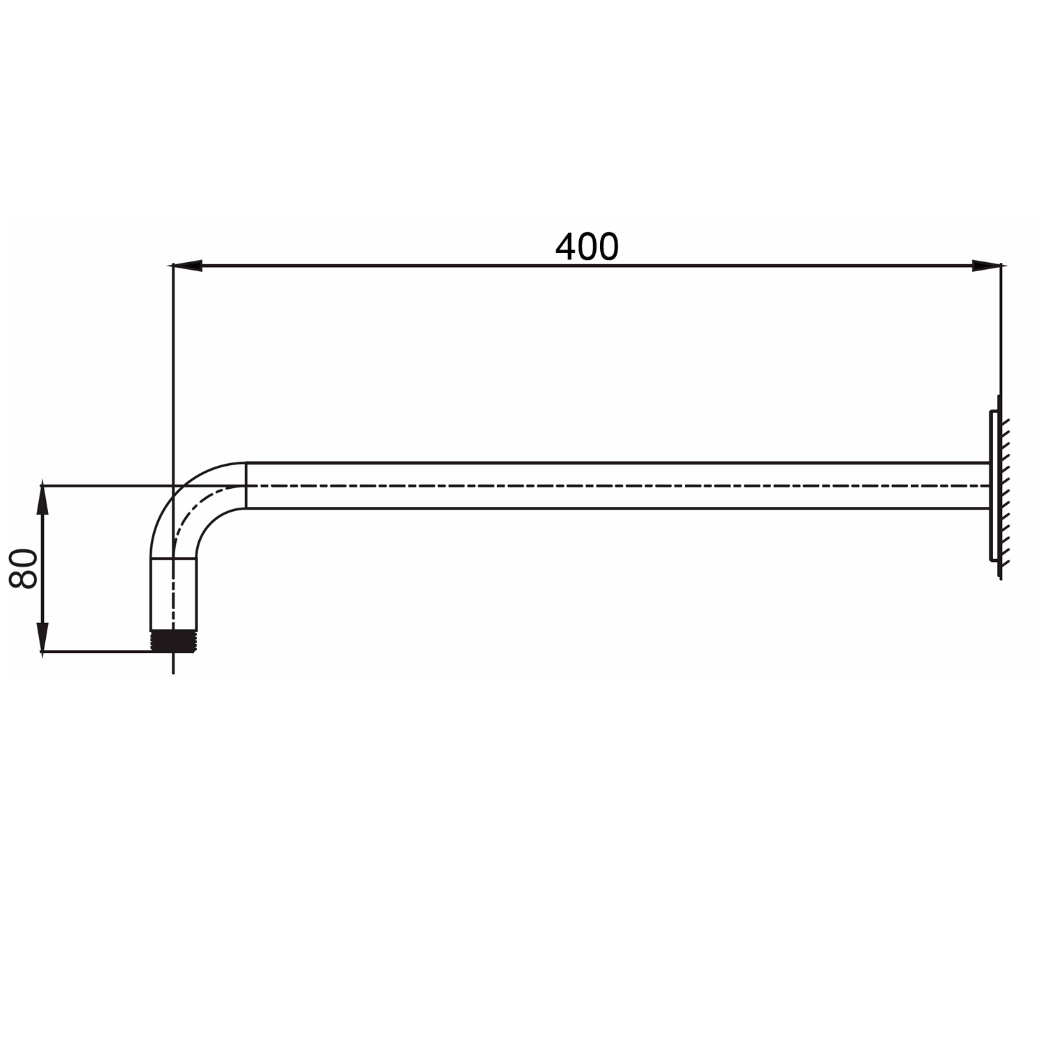 BRACCIO-DOCCIA-PARETE-LEVANTE-ORO-ROSA - Imagen 3
