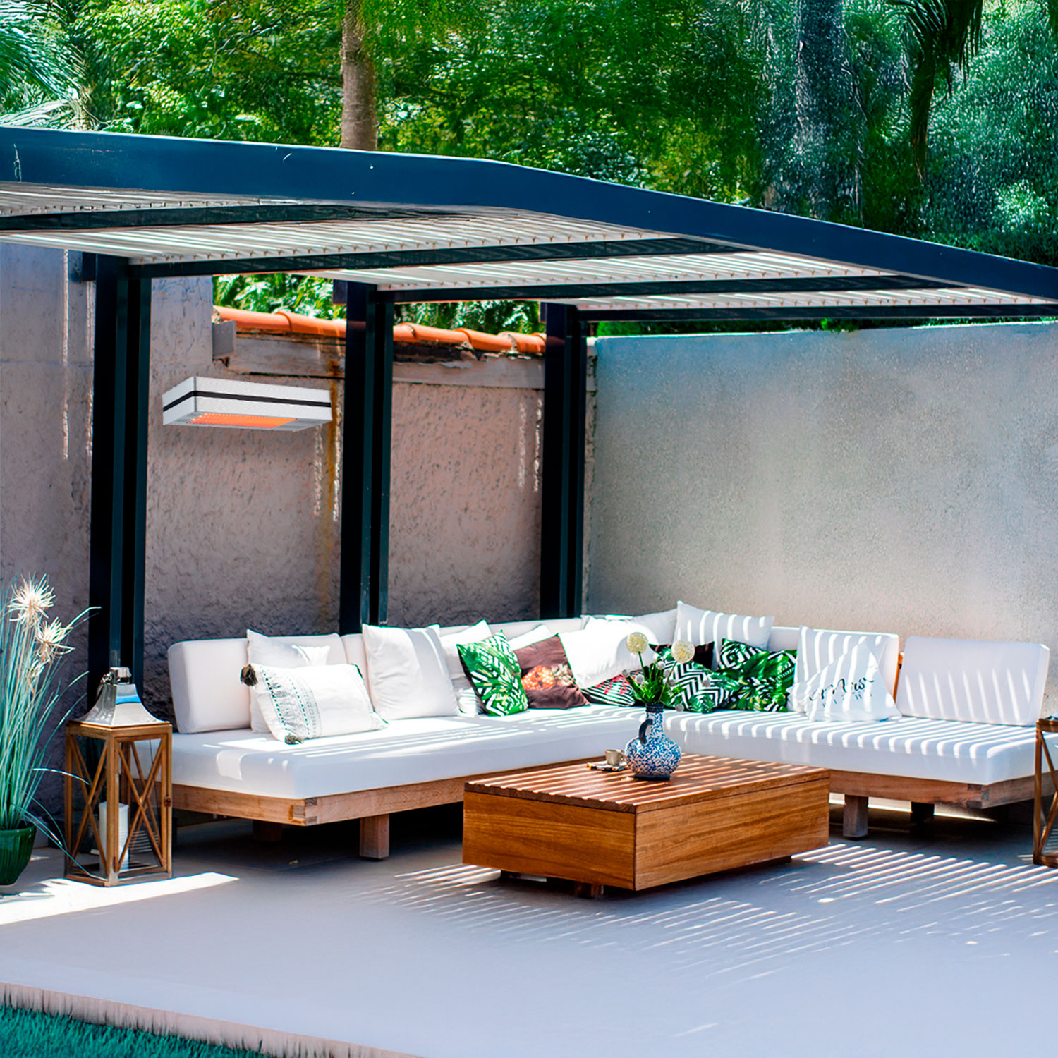 CALDO-I-BOX-3 - SINED | Duchas de piscina | Chaise longue de jardín | Chimeneas eléctricas | Calefactores infrarrojos