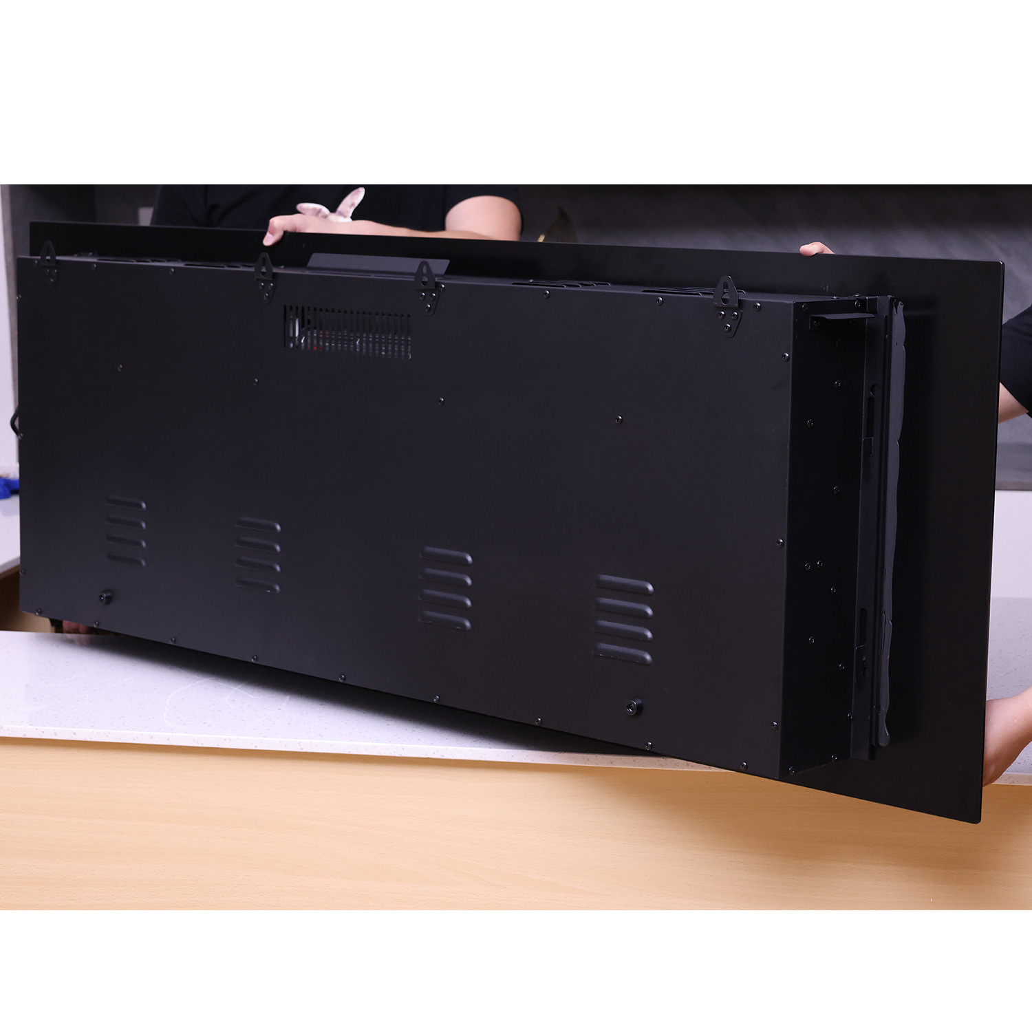 CAMINETTO-PARETE-APRICA-7 - SINED | Duchas de piscina | Chaise longue de jardín | Chimeneas eléctricas | Calefactores infrarrojos