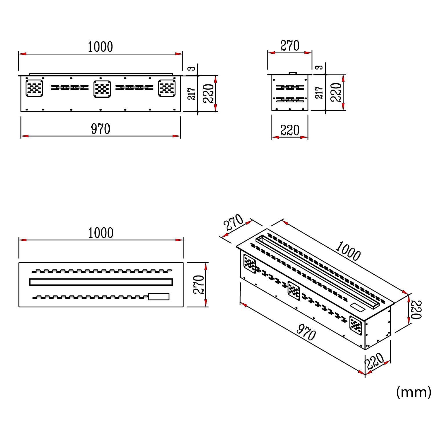 CAMINETTO-RESIA-100 - SINED | Duchas de piscina | Chaise longue de jardín | Chimeneas eléctricas | Calefactores infrarrojos