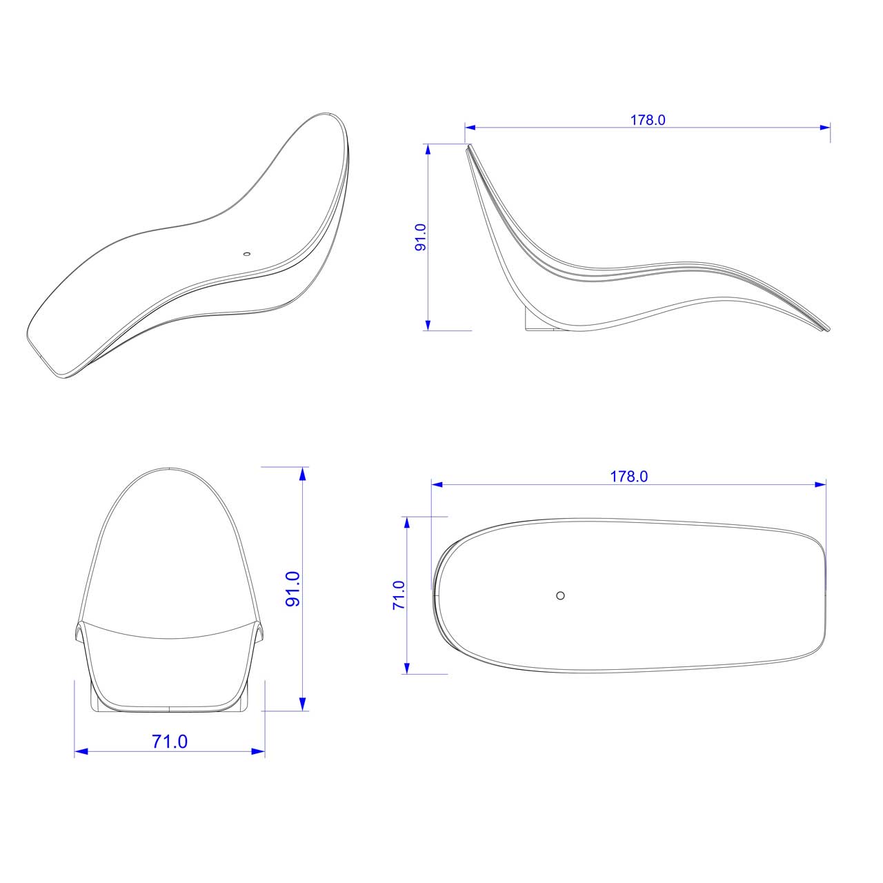 CHAISE-LONGUE-SIRIO-BIANCA - SINED | Duchas de piscina | Chaise longue de jardín | Chimeneas eléctricas | Calefactores infrarrojos
