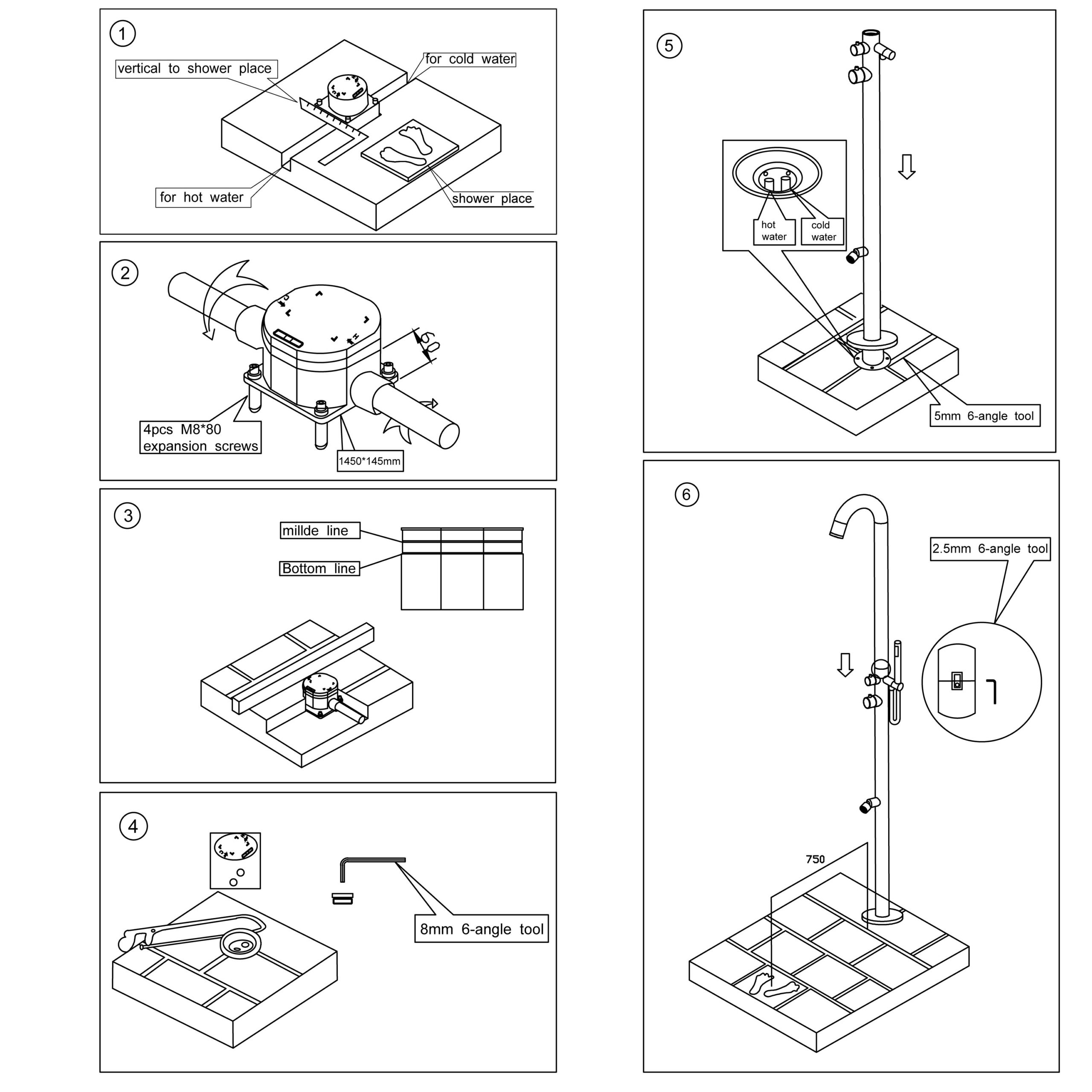 DOCCIA-BOSA-NERA-8 - SINED | Duchas de piscina | Chaise longue de jardín | Chimeneas eléctricas | Calefactores infrarrojos