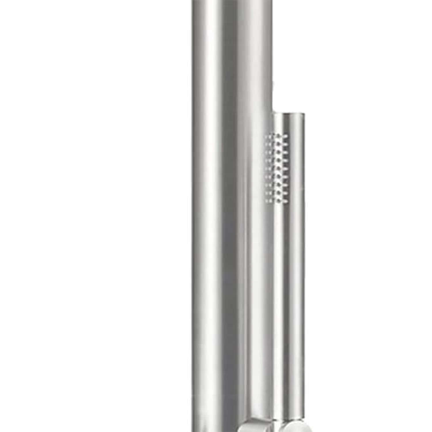 DOCCIA-BUDONI-INOX-3 - SINED | Duchas de piscina | Chaise longue de jardín | Chimeneas eléctricas | Calefactores infrarrojos
