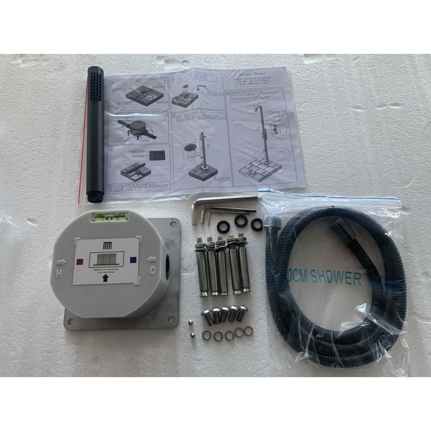 DOCCIA-C-BOX-2 - SINED | Duchas de piscina | Chaise longue de jardín | Chimeneas eléctricas | Calefactores infrarrojos