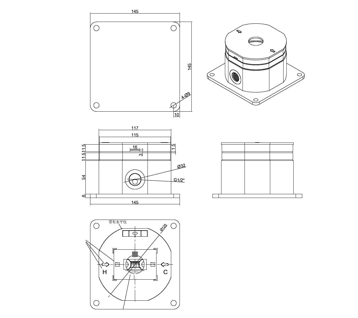 DOCCIA-C-BOX-6 - SINED | Duchas de piscina | Chaise longue de jardín | Chimeneas eléctricas | Calefactores infrarrojos