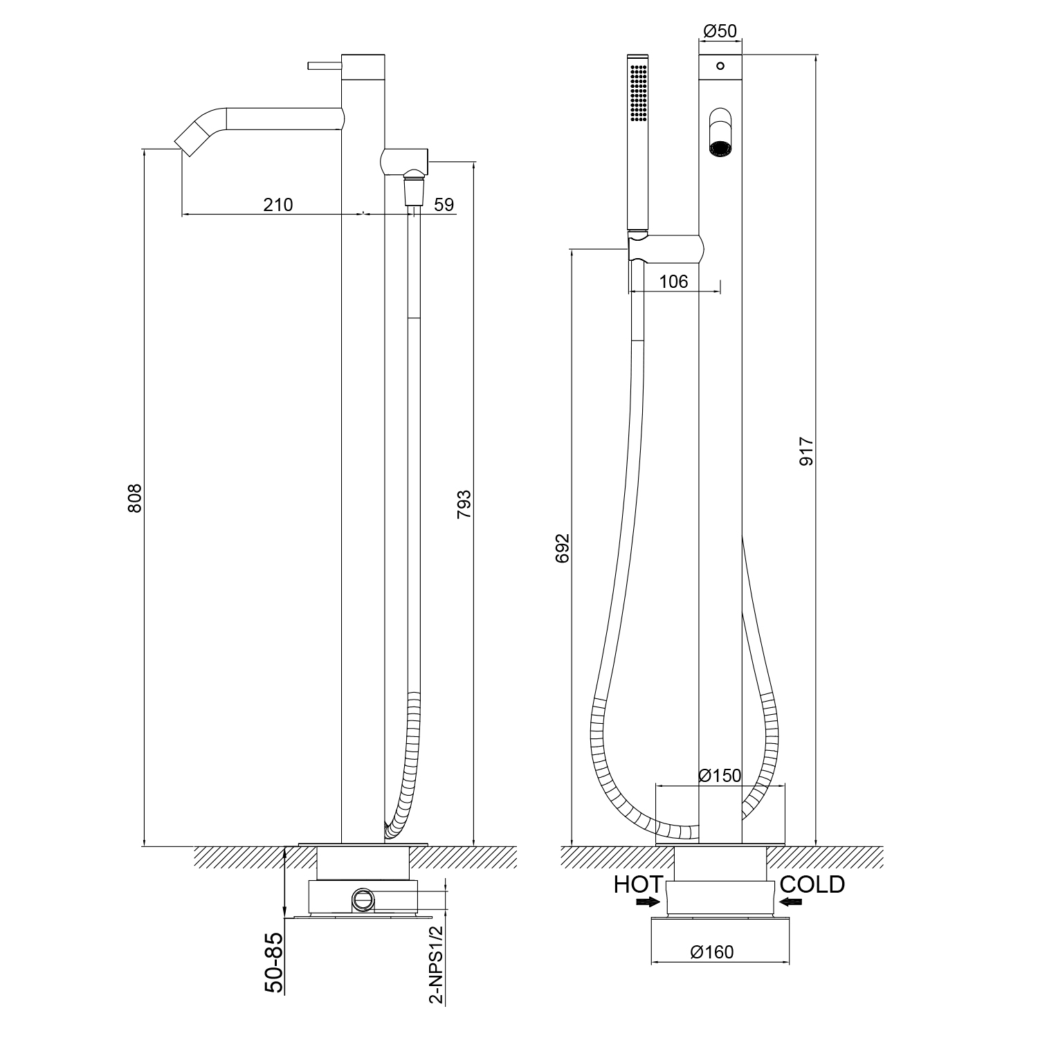 DOCCIA-CARLOFORTE-INOX - SINED | Duchas de piscina | Chaise longue de jardín | Chimeneas eléctricas | Calefactores infrarrojos