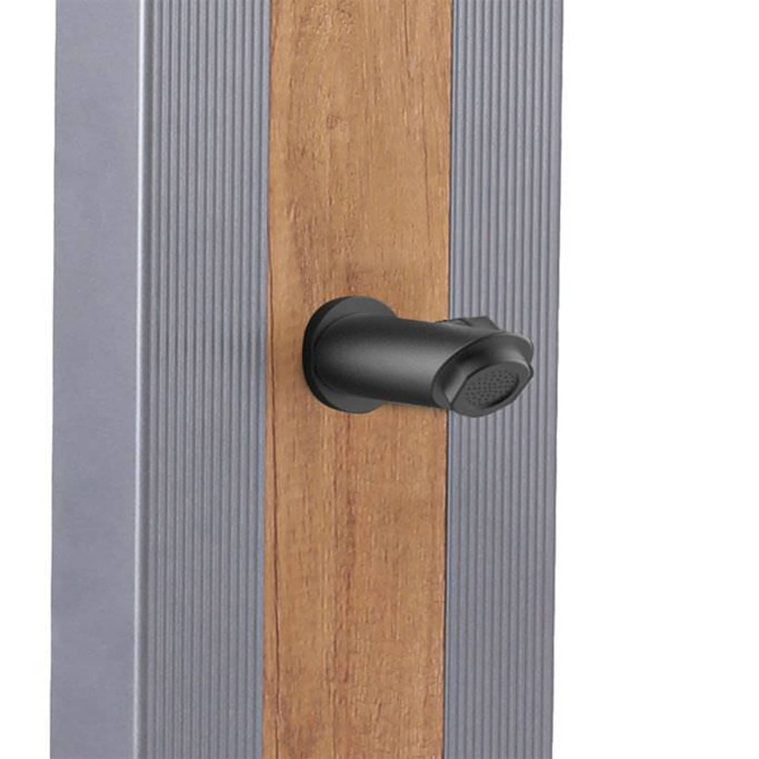 DOCCIA-ELLA-GRIGIA-WOOD-3 - SINED | Duchas de piscina | Chaise longue de jardín | Chimeneas eléctricas | Calefactores infrarrojos