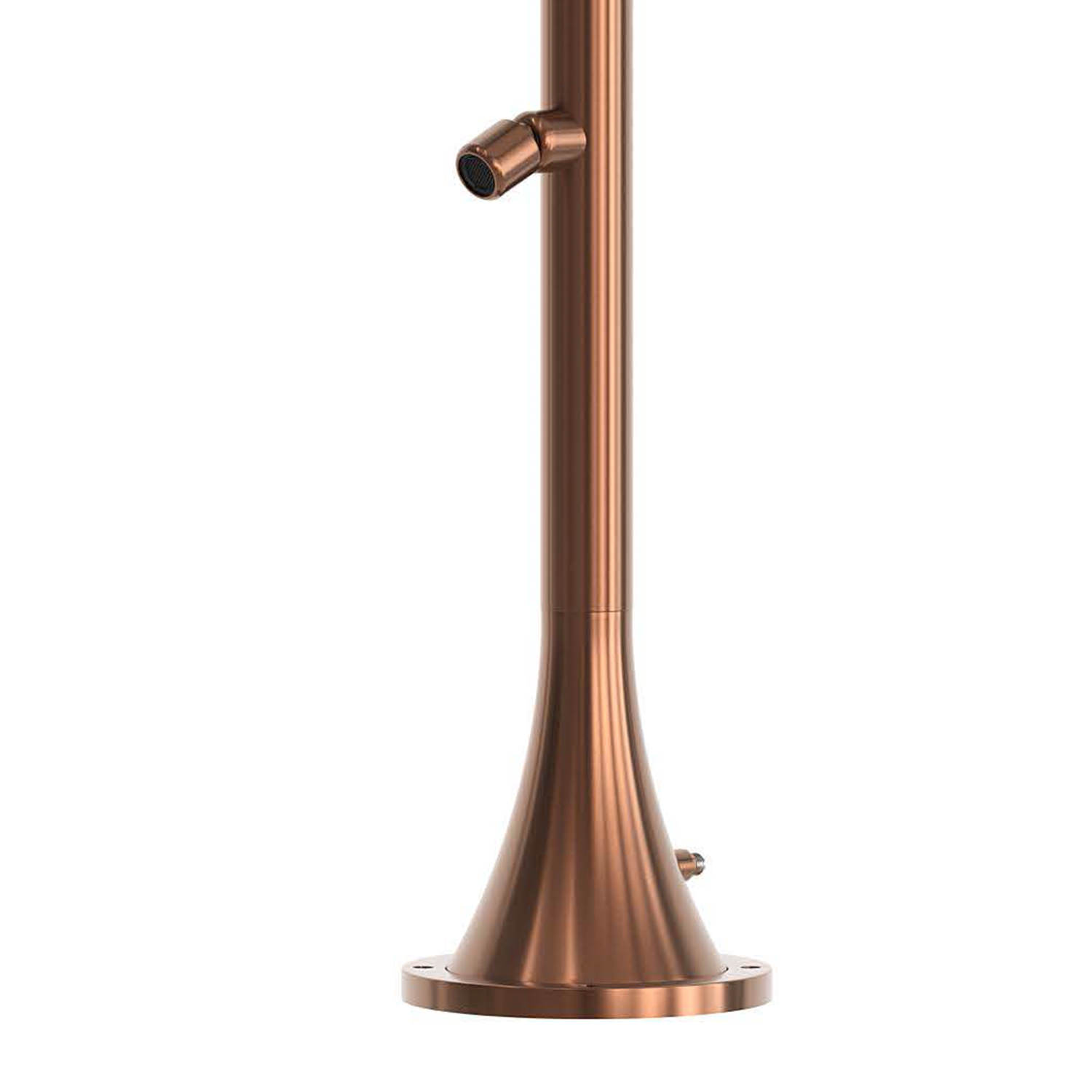 DOCCIA-INOX-LUNA-DOPPIO-TMP-ORO-ROSA-3 - SINED | Duchas de piscina | Chaise longue de jardín | Chimeneas eléctricas | Calefactores infrarrojos