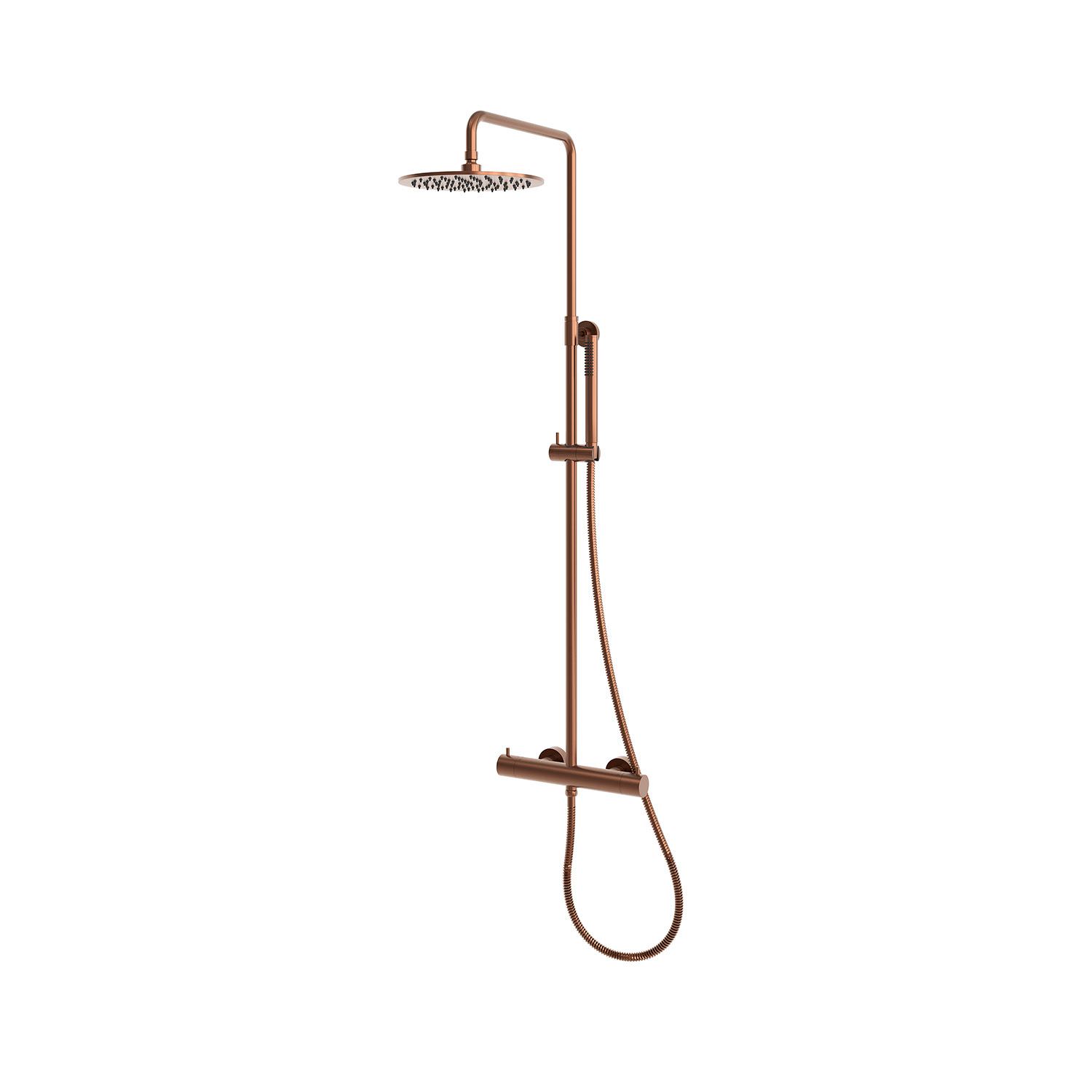 DOCCIA-PARETE-LEVANTE-TERMOSTATICA-ORO-ROSA - Imagen 2