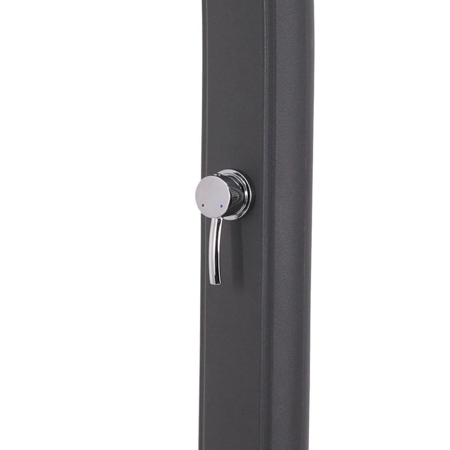 DOCCIA-SOLE-GRIGIA-3 - SINED | Duchas de piscina | Chaise longue de jardín | Chimeneas eléctricas | Calefactores infrarrojos