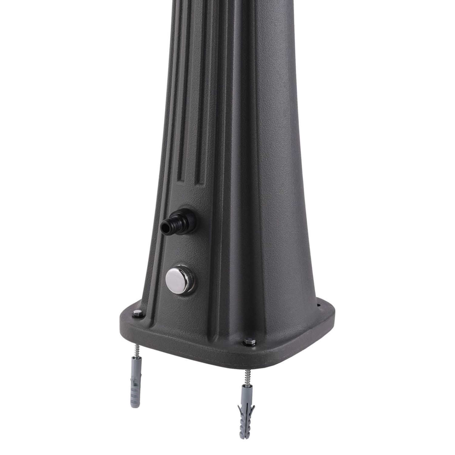 DOCCIA-SOLE-GRIGIA-6 - SINED | Duchas de piscina | Chaise longue de jardín | Chimeneas eléctricas | Calefactores infrarrojos