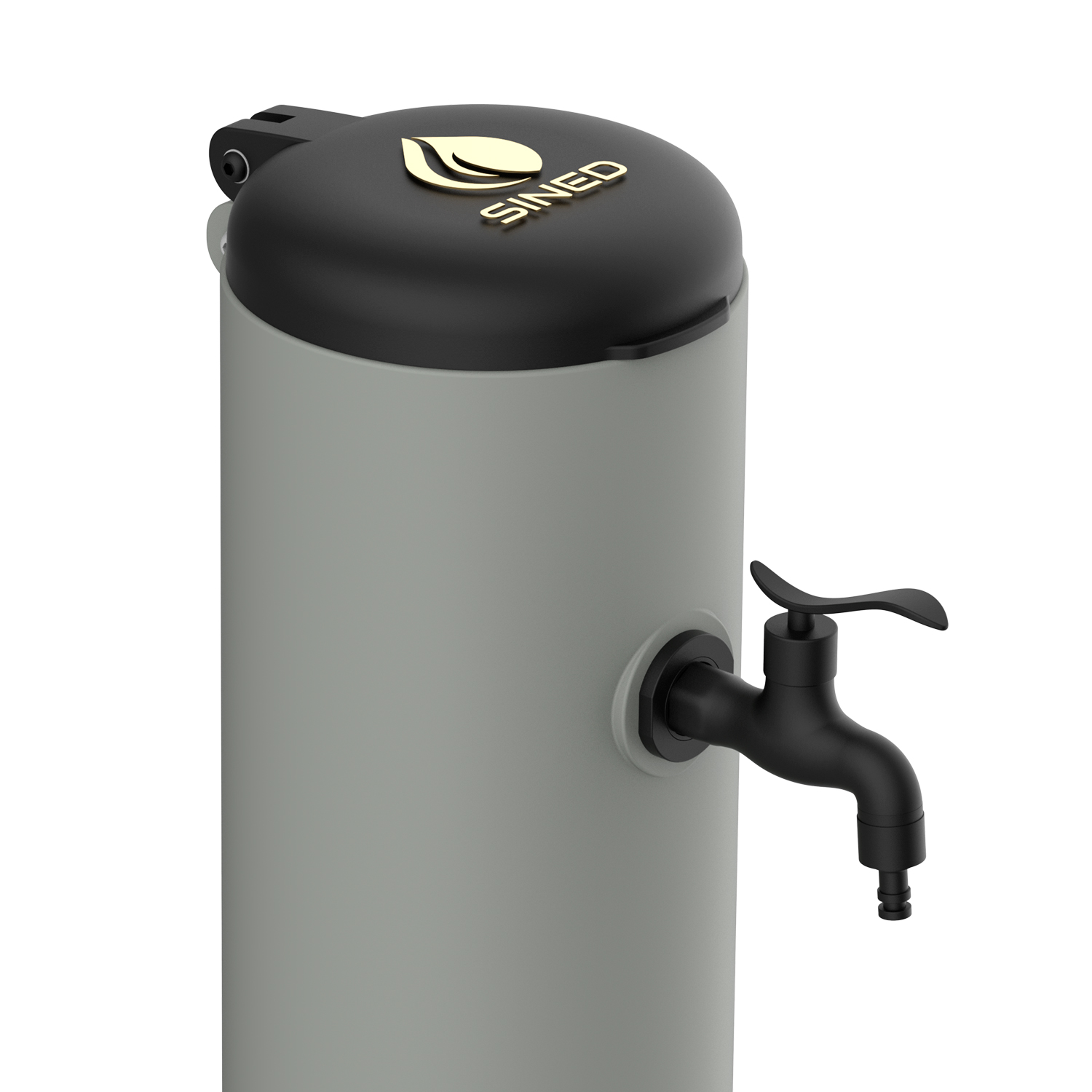 FONTANA-TRITONE-PRO-TORTORA-2 - SINED | Duchas de piscina | Chaise longue de jardín | Chimeneas eléctricas | Calefactores infrarrojos