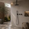 KIT-DOCCIA-SOFFITTO-LUNGO-30-NERO KIT DOCCIA SOFFITTO LUNGO 30 NERO Ambientata 100x100