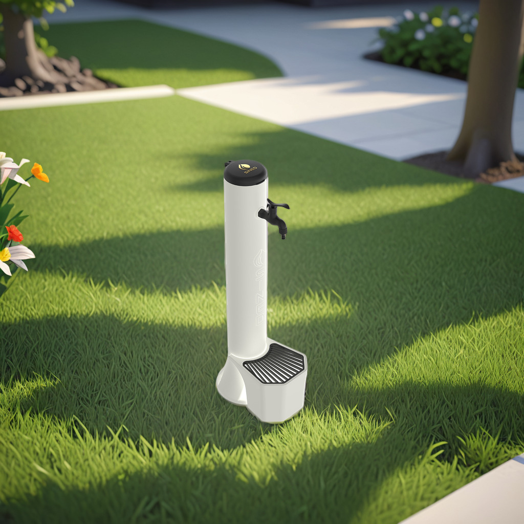 KIT-FONTANA-TRITONE-BIANCO-7 - SINED | Duchas de piscina | Chaise longue de jardín | Chimeneas eléctricas | Calefactores infrarrojos