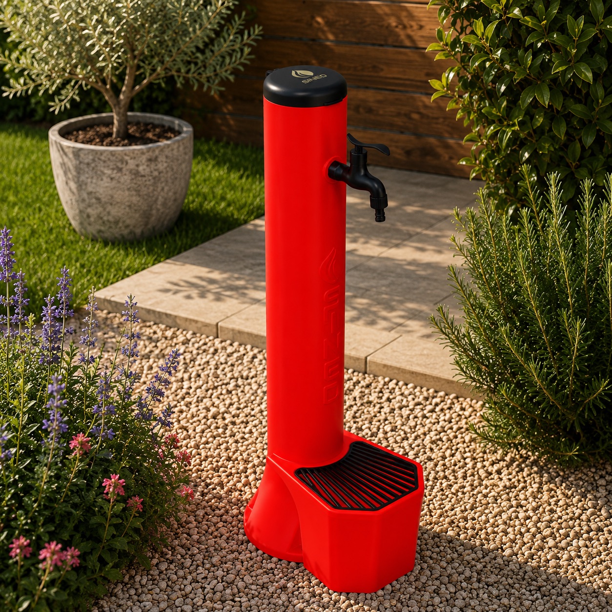 KIT-FONTANA-TRITONE-ROSSO-ambientata KIT-FONTANA-TRITONE-ROSSO
