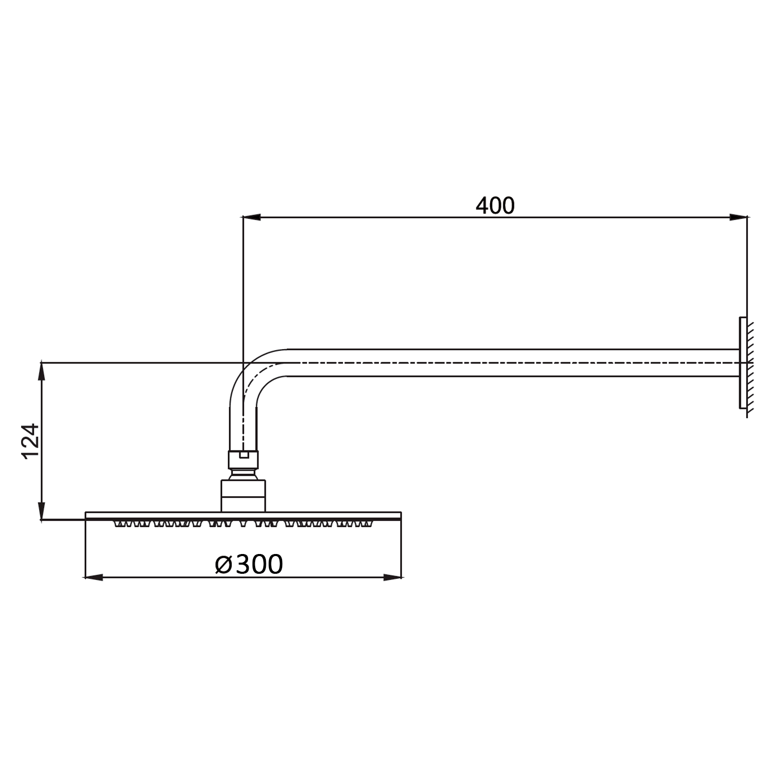 KIT-PARETE-SOFFIONE-LEVANTE-30-INOX - SINED | Duchas de piscina | Chaise longue de jardín | Chimeneas eléctricas | Calefactores infrarrojos