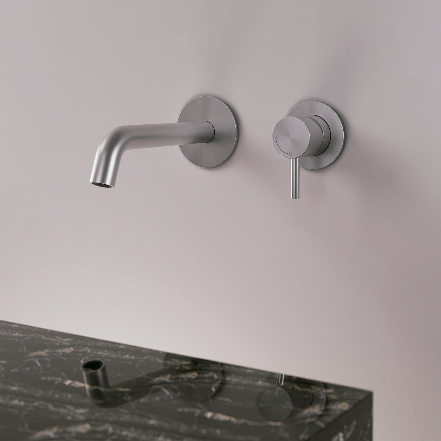 KIT-RUBINETTO-LAVANDINO-LEVANTE-PARETE-INOX - Imagen 4