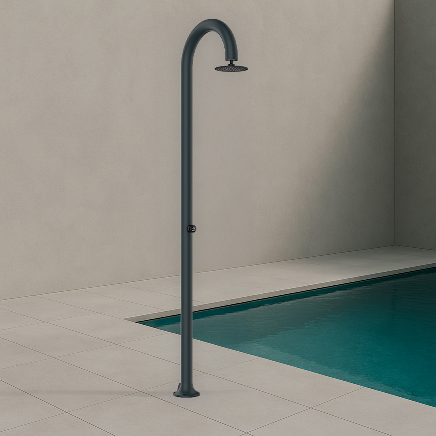 LUNA-TIMER-GRIGIA-5 - SINED | Duchas de piscina | Chaise longue de jardín | Chimeneas eléctricas | Calefactores infrarrojos