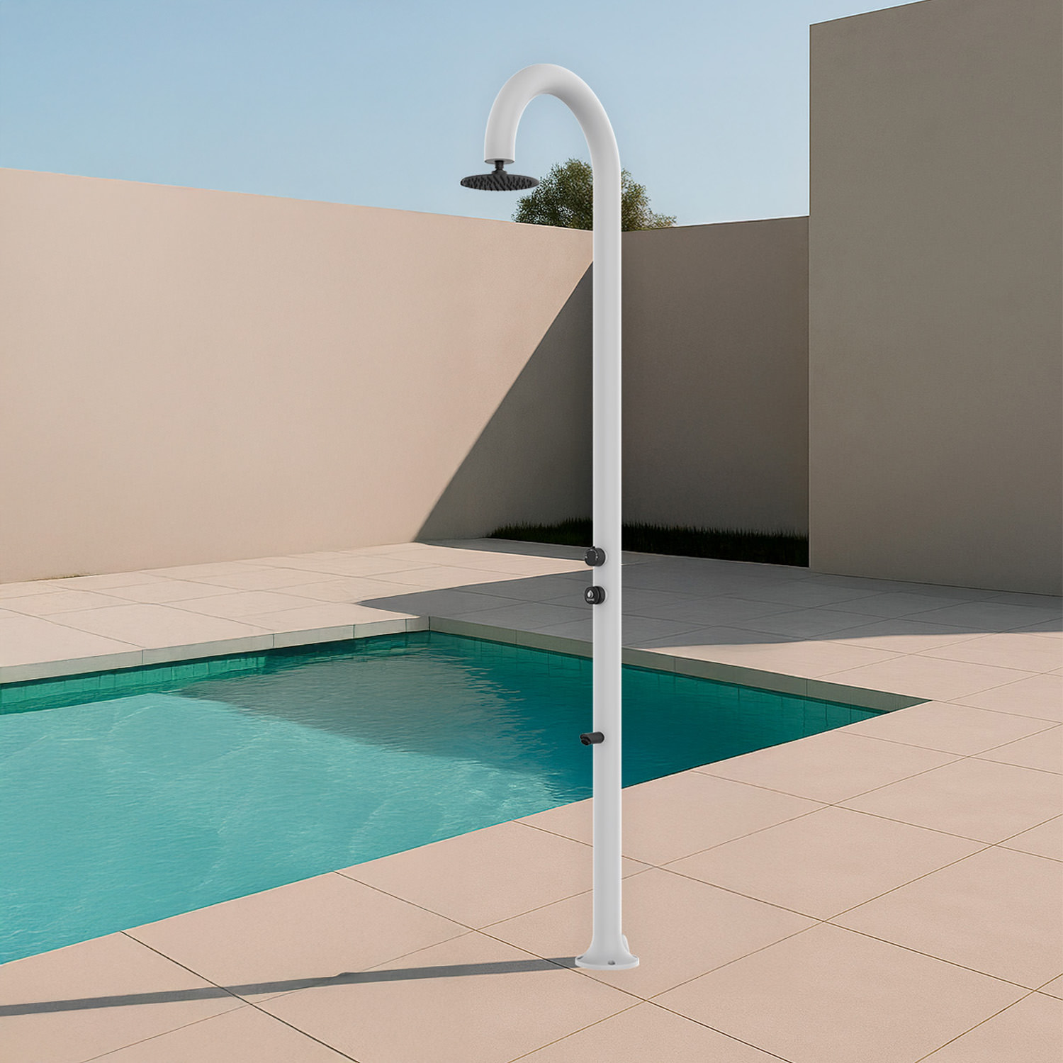 LUNA-TIMER-P-BIANCA-5 - SINED | Duchas de piscina | Chaise longue de jardín | Chimeneas eléctricas | Calefactores infrarrojos