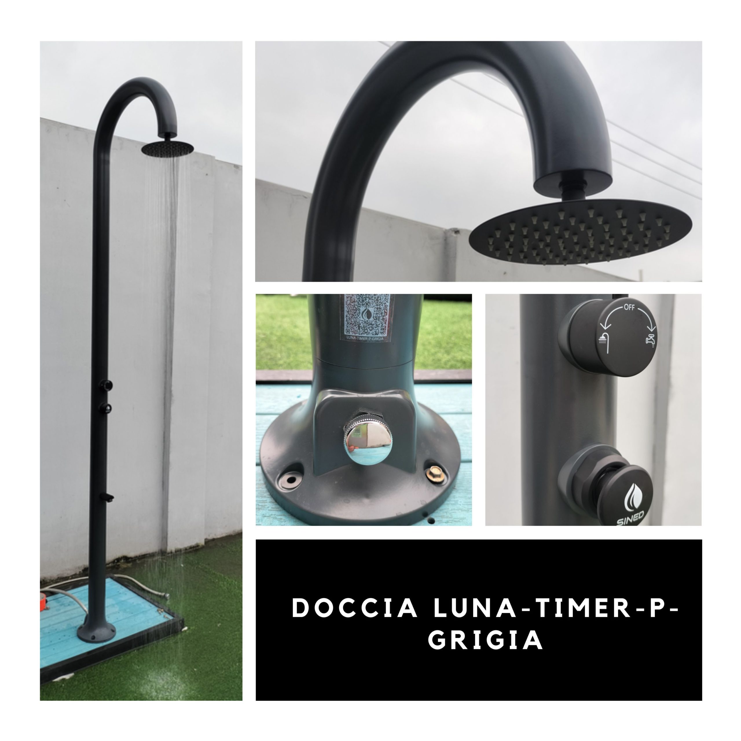 LUNA-TIMER-P-GRIGIA-4 - SINED | Duchas de piscina | Chaise longue de jardín | Chimeneas eléctricas | Calefactores infrarrojos