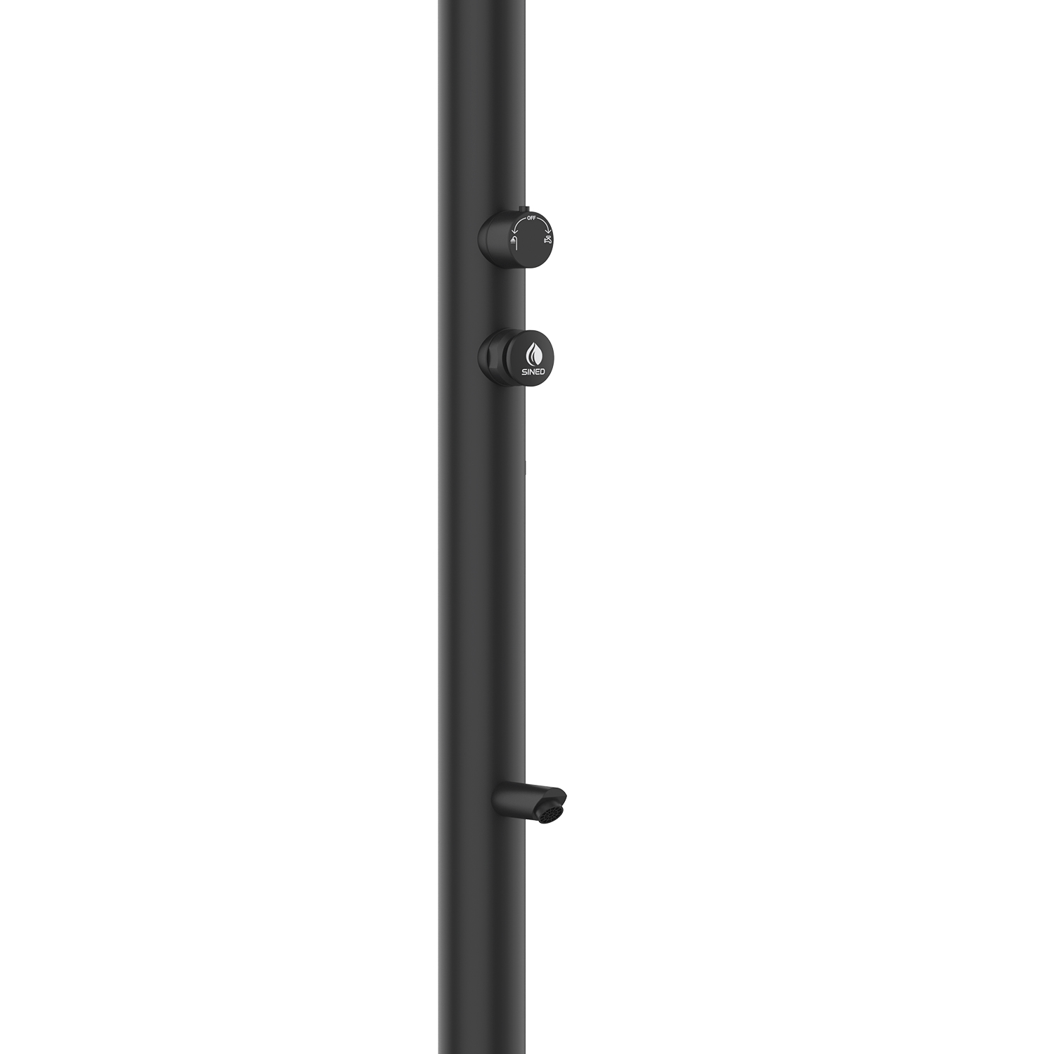 LUNA-TIMER-P-NERA-2 - SINED | Duchas de piscina | Chaise longue de jardín | Chimeneas eléctricas | Calefactores infrarrojos