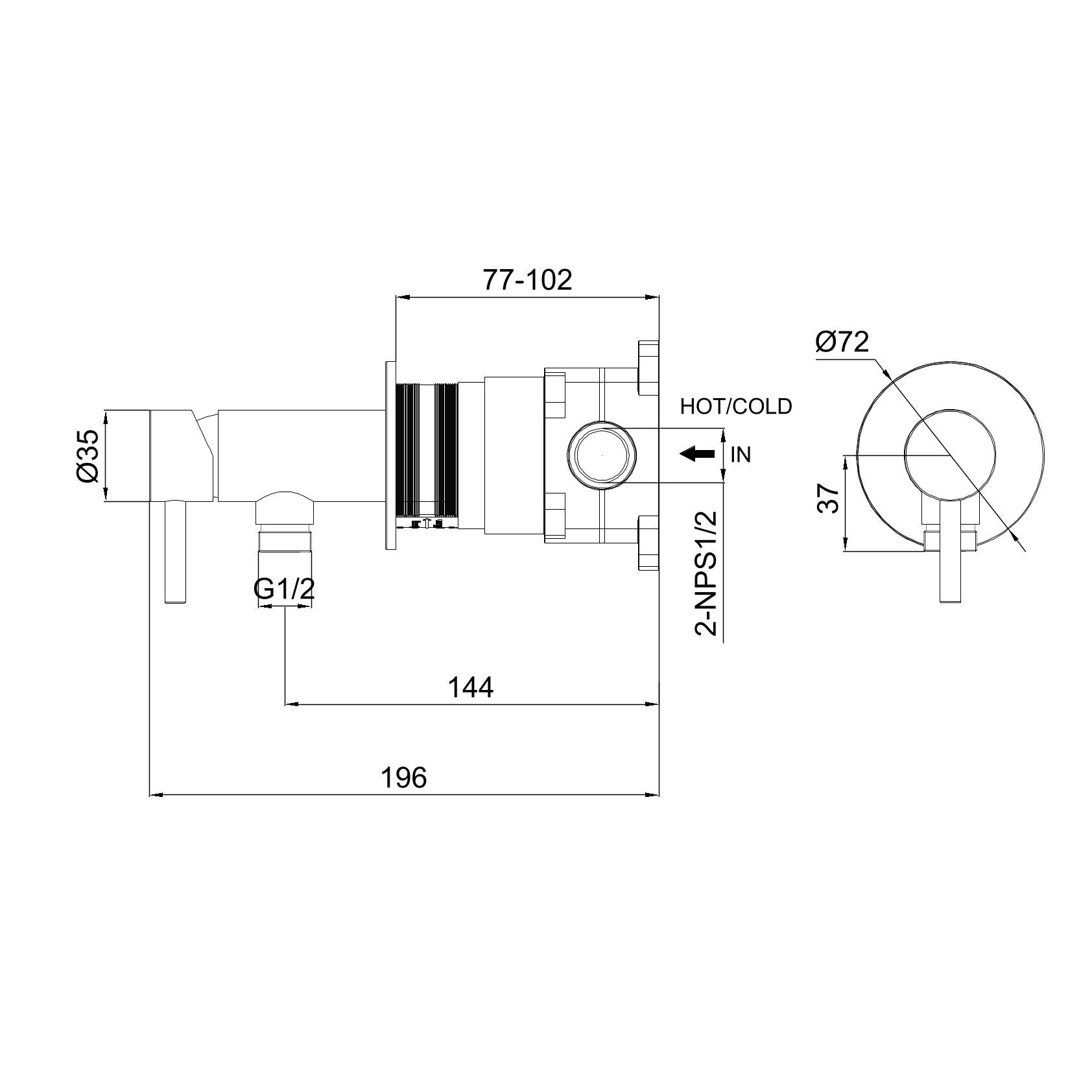 MISCELATORE-MURO-ATTACCO-DOCCINO-LEVANTE-ORO-ROSA - SINED | Duchas de piscina | Chaise longue de jardín | Chimeneas eléctricas | Calefactores infrarrojos