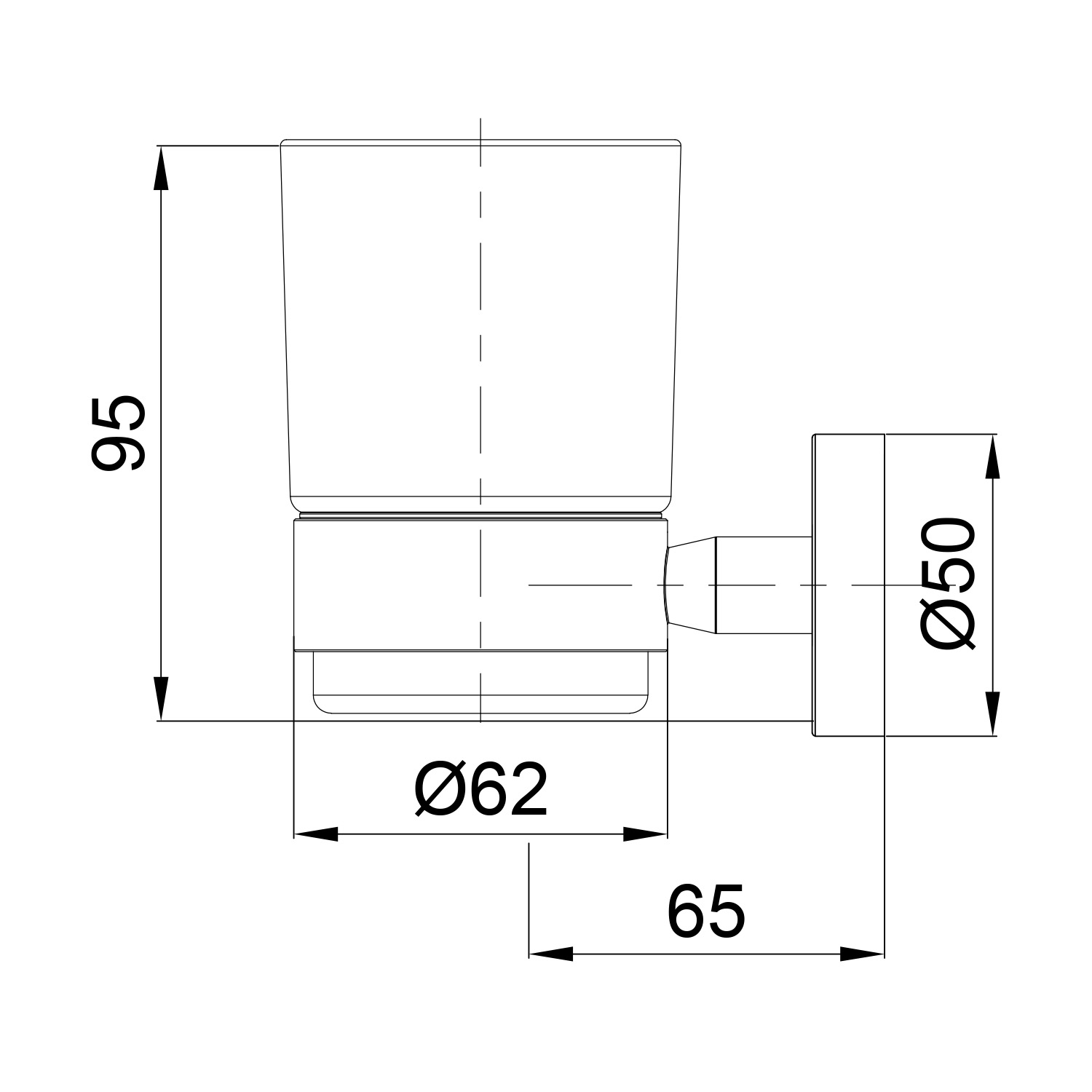 PORTA-BICCHIERE-LEVANTE-SINGOLO-ORO-ROSA - Imagen 3