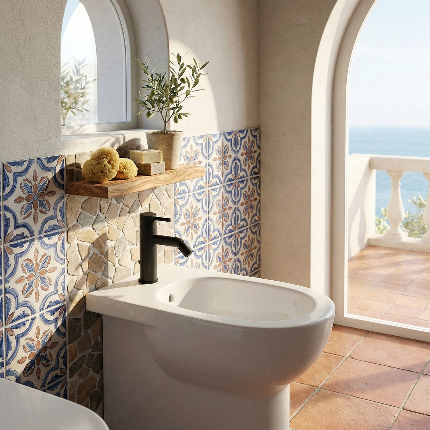 RUBINETTO-BIDET-LEVANTE-NERO-ambientata RUBINETTO-BIDET-LEVANTE-NERO