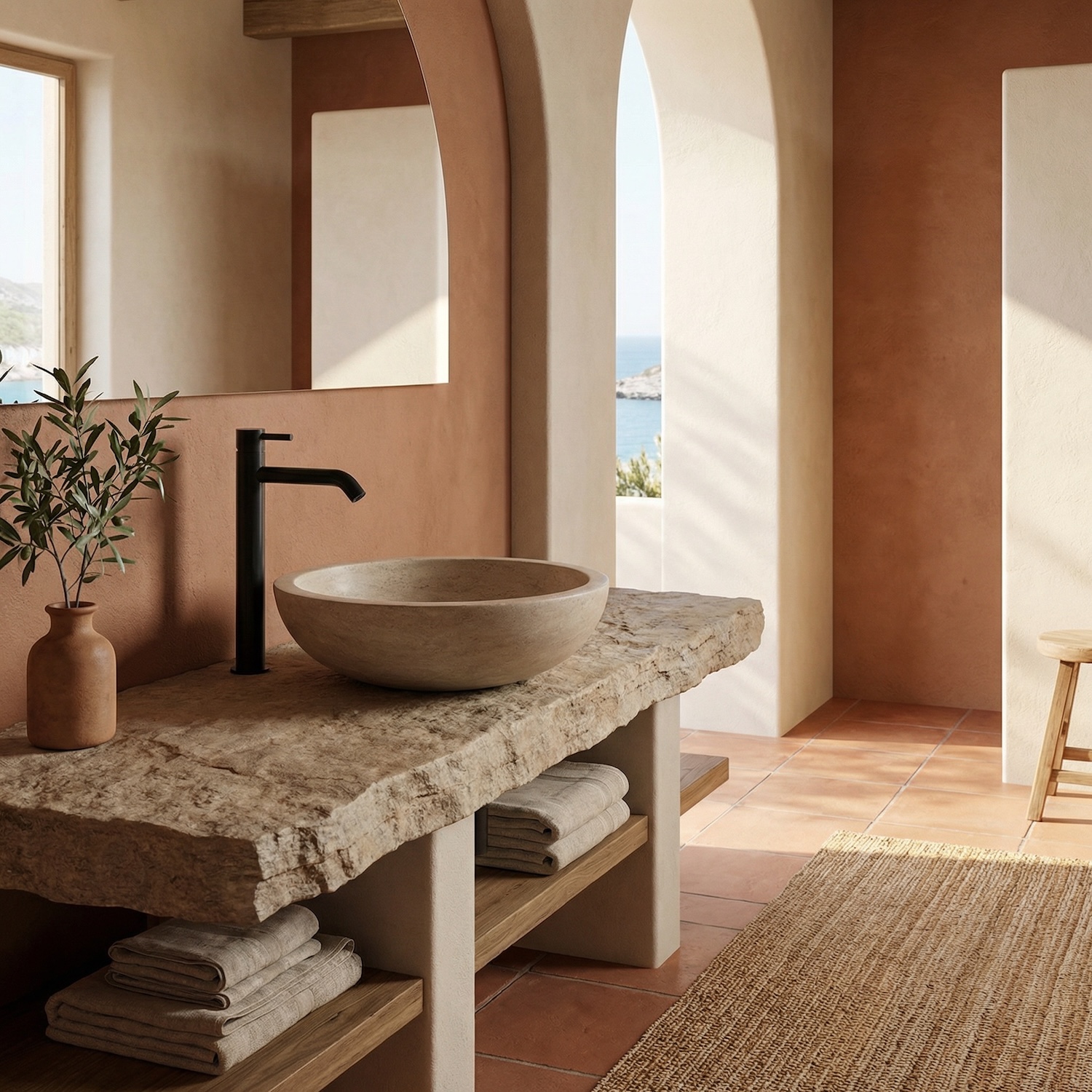 RUBINETTO-LAVABO-LEVANTE-ALTO-NERO