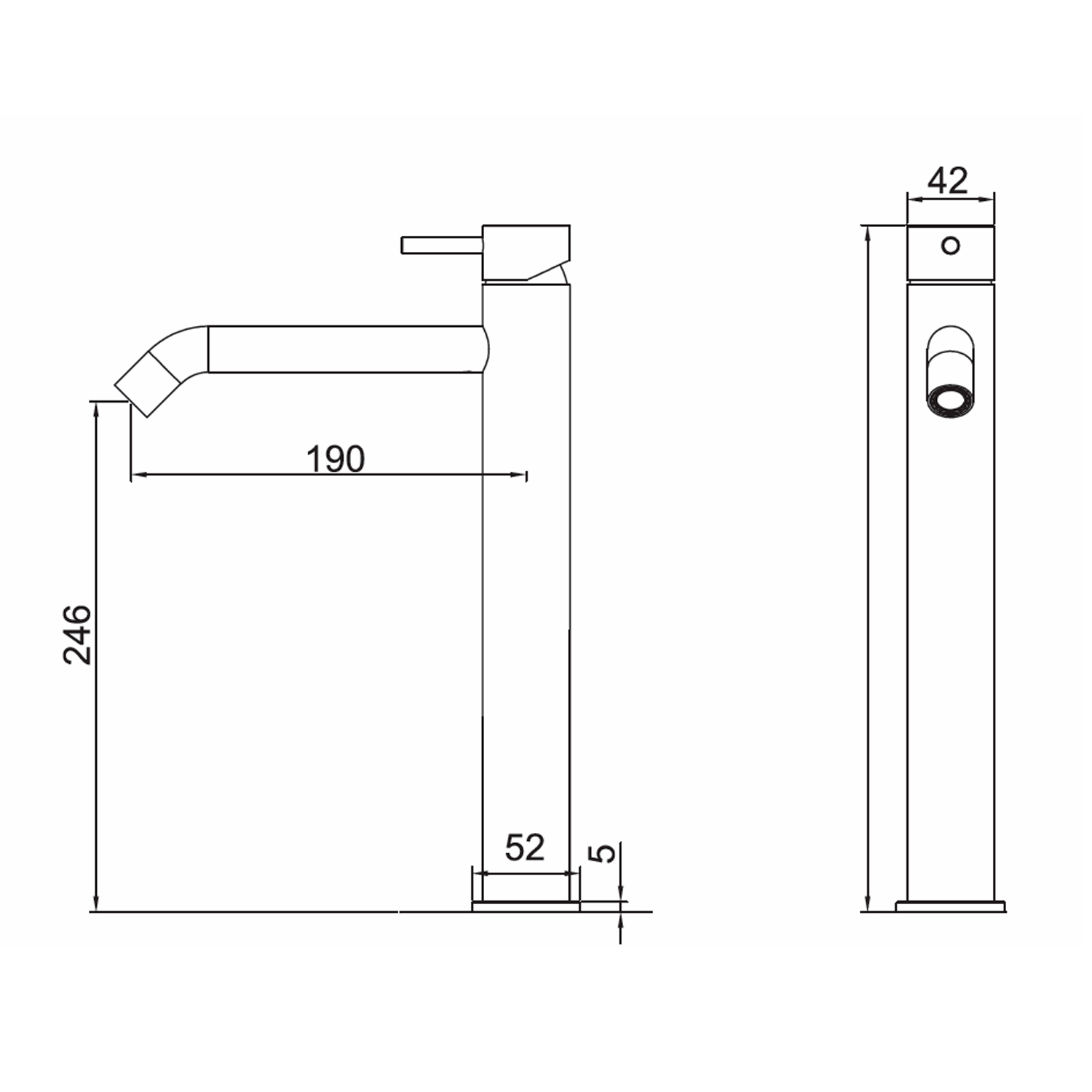 RUBINETTO-LAVABO-LEVANTE-ALTO-ORO-ROSA - SINED | Duchas de piscina | Chaise longue de jardín | Chimeneas eléctricas | Calefactores infrarrojos