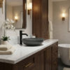 RUBINETTO-LAVABO-LEVANTE-BASSO-NERO RUBINETTO LAVABO LEVANTE BASSO NERO Ambientata 100x100