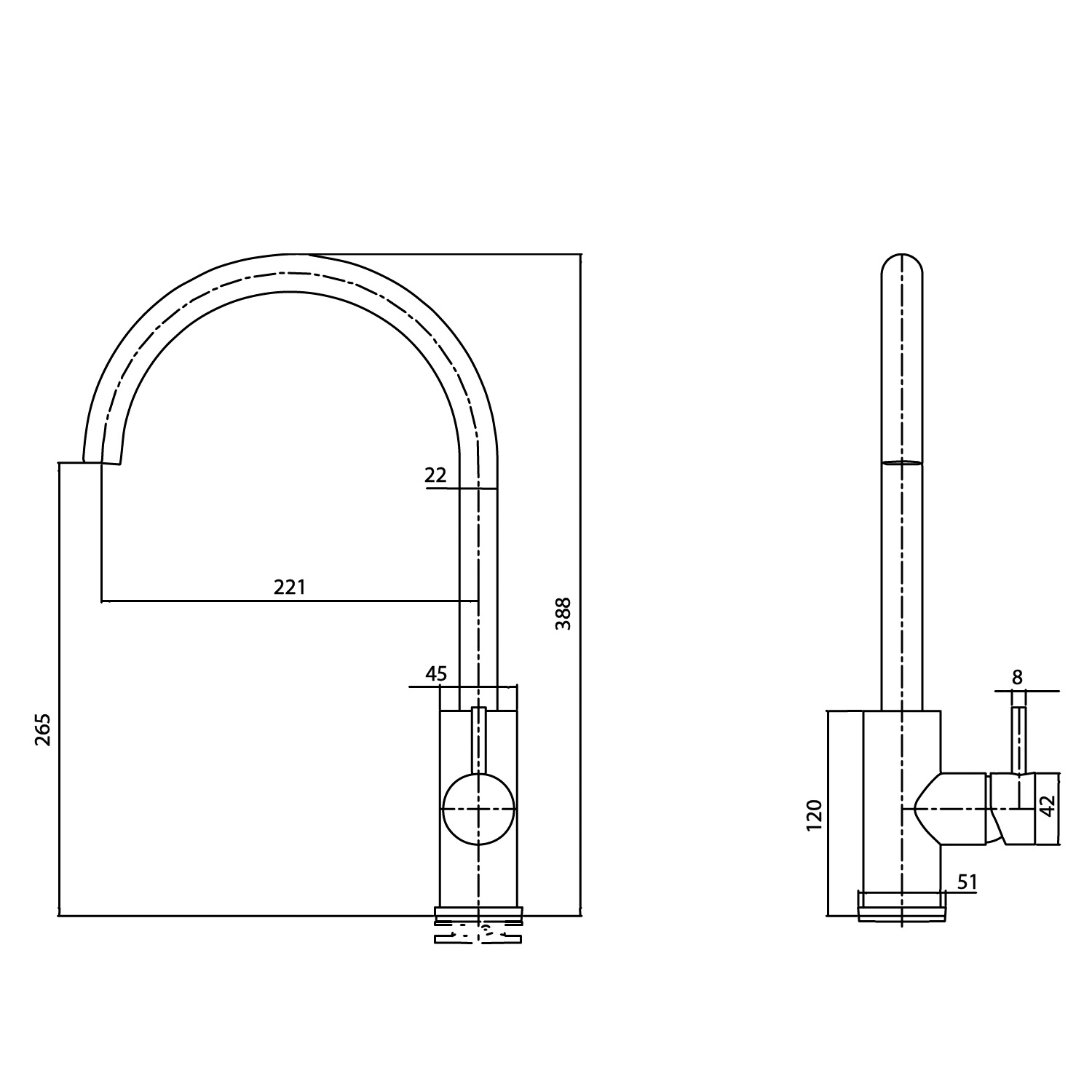 RUBINETTO-LAVELLO-LEVANTE-ALTO-ORO - Imagen 3