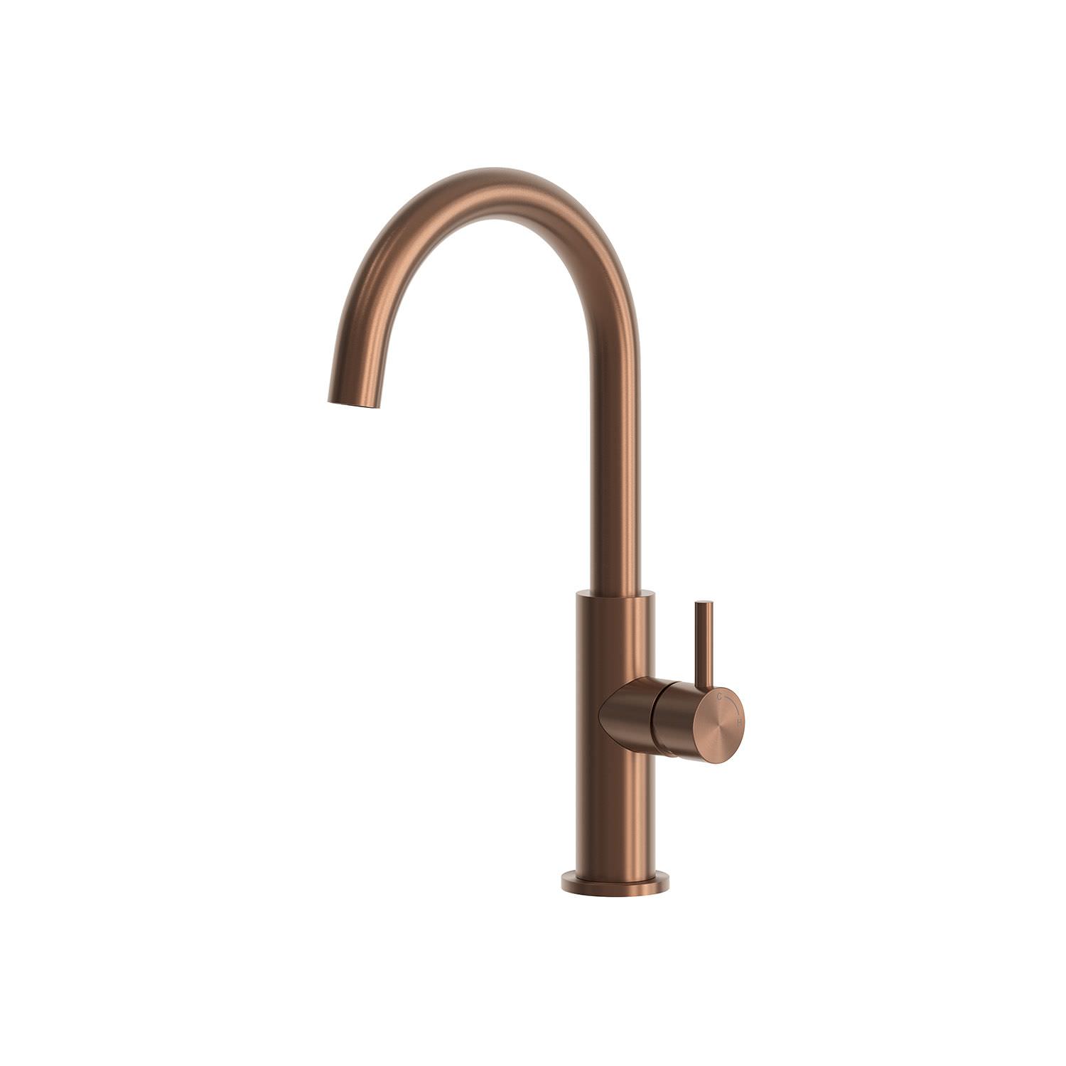 RUBINETTO-LAVELLO-LEVANTE-ALTO-ORO-ROSA RUBINETTO-LAVELLO-LEVANTE-ALTO-ORO-ROSA - Imagen 2