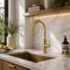 RUBINETTO-LAVELLO-LEVANTE-ALTO-ORO RUBINETTO LAVELLO LEVANTE ALTO ORO Ambientata 100x100