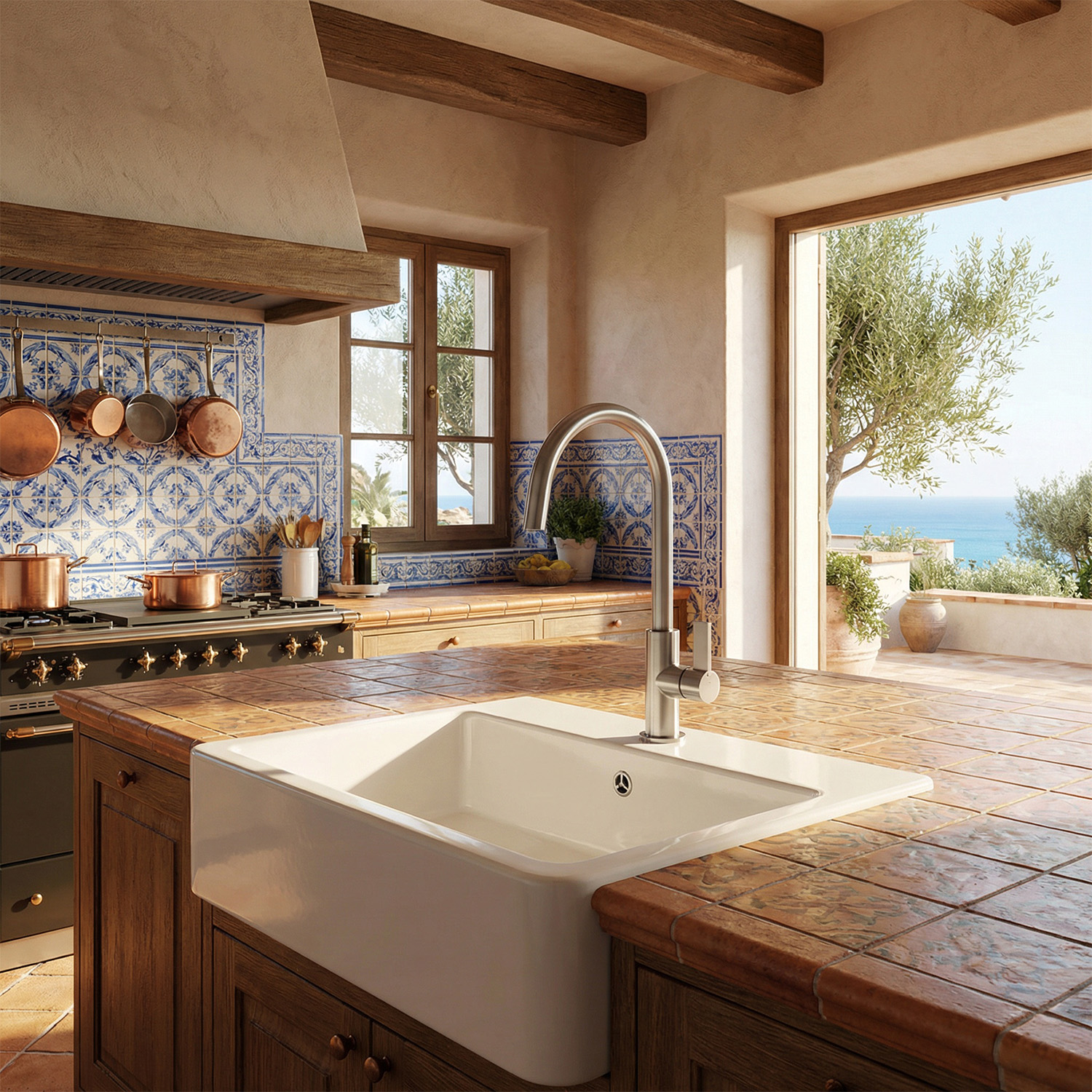 RUBINETTO-LAVELLO-LEVANTE-BASSO-INOX - Imagen 3