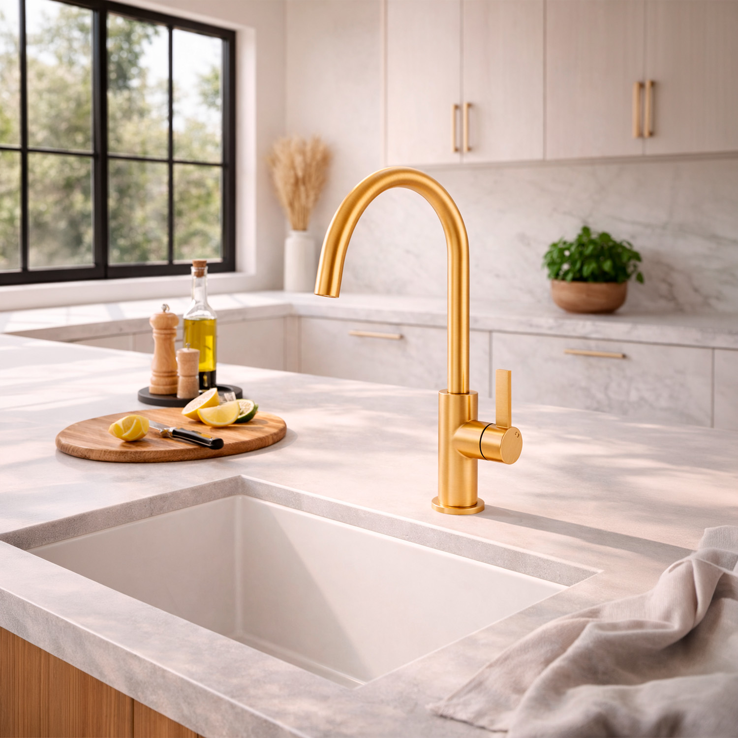 RUBINETTO-LAVELLO-LEVANTE-BASSO-ORO