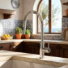RUBINETTO-LAVELLO-LEVANTE-ESTRAIBILE-INOX RUBINETTO LAVELLO LEVANTE ESTRAIBILE INOX Ambientata 100x100