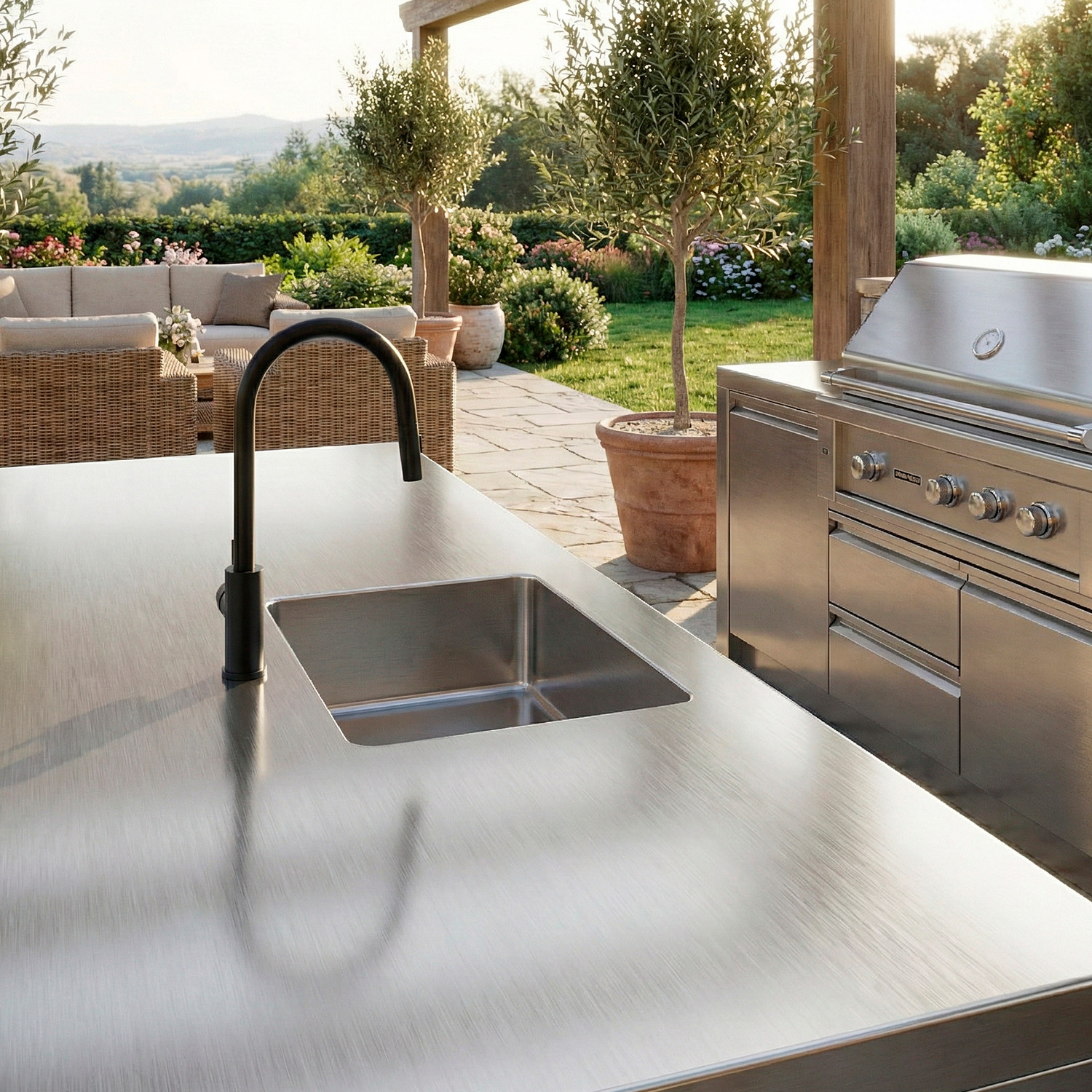 RUBINETTO-LAVELLO-LEVANTE-ESTRAIBILE-NERO