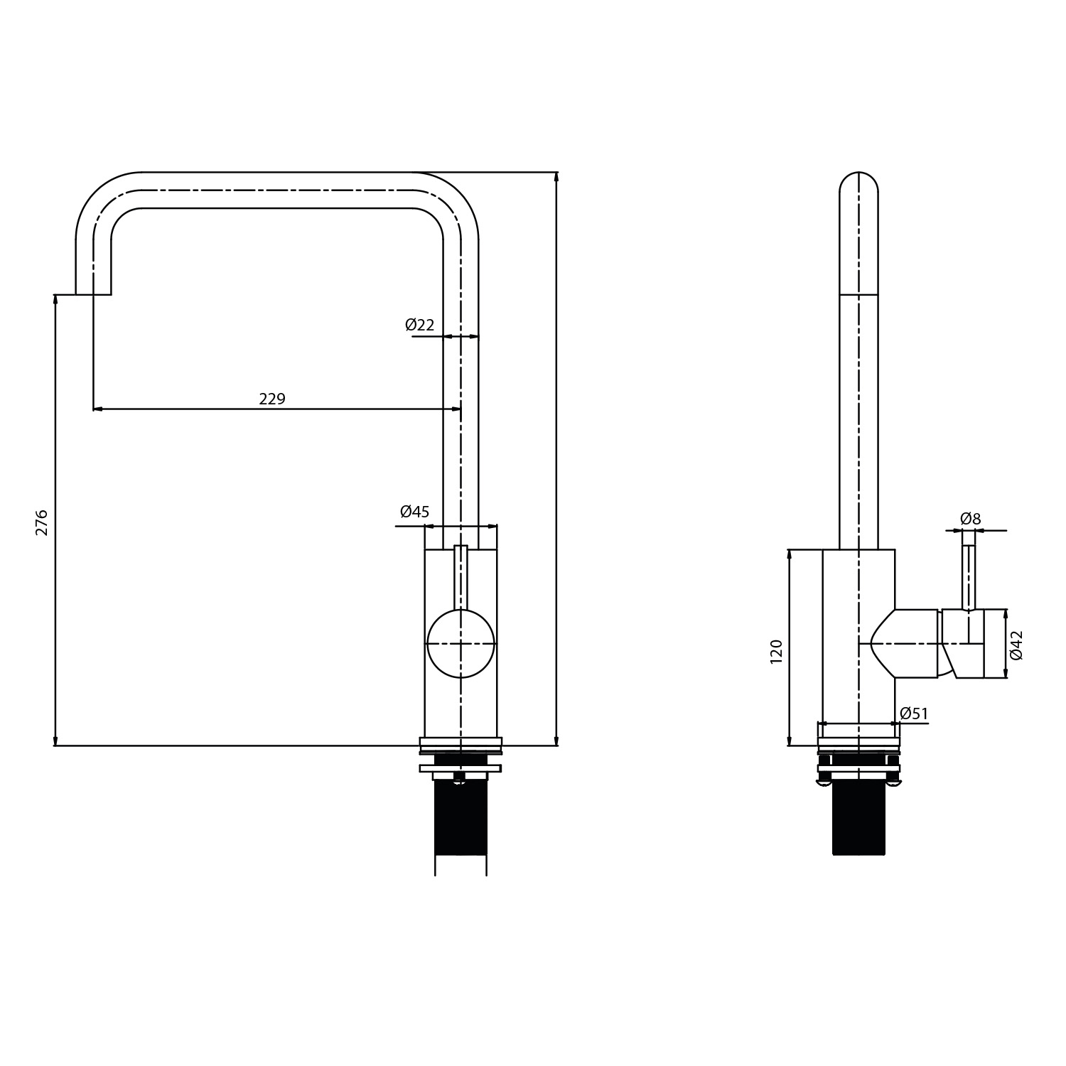 RUBINETTO-LAVELLO-LEVANTE-QUADRO-CANNA-FUCILE - Imagen 3