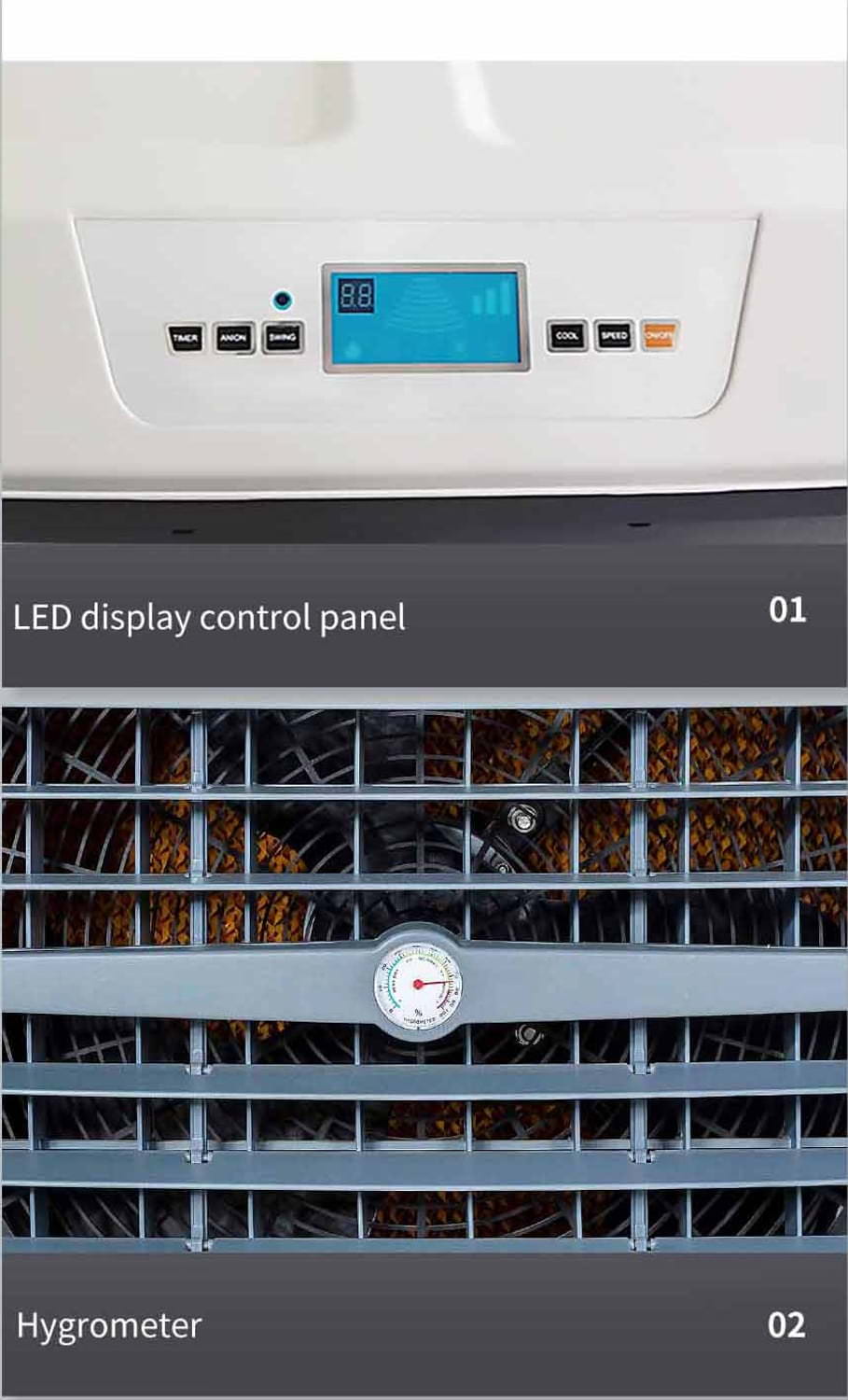 RaffrescatoreMobile801-MPC-6 - SINED | Duchas de piscina | Chaise longue de jardín | Chimeneas eléctricas | Calefactores infrarrojos