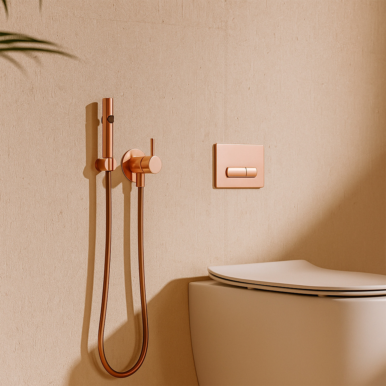 SET-DOCCINO-FLESSIBILE-WATER-ORO-ROSA-ambientata SET-DOCCINO-FLESSIBILE-WATER-ORO-ROSA